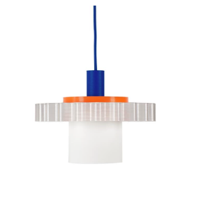 Suspension Gigi colorée personnalisable avec pavillon assorti, éclairage éco-responsable