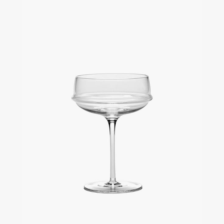 Coupe à champagne Dune Serax design ondulé verre soufflé à la bouche