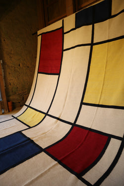 Kilim contemporain Mondrian - 360x247 cm