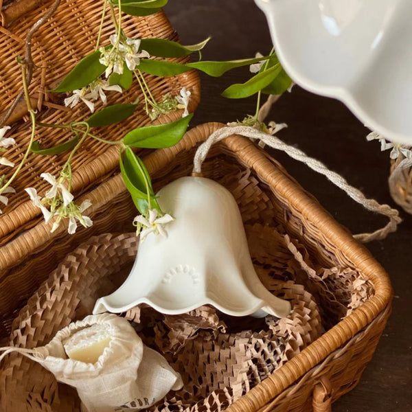 Suspension Lili porcelaine émaillé - Enamoura