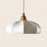 Suspension Maria porcelaine biscuit Enamoura vue d'ensemble luminaire artisanal