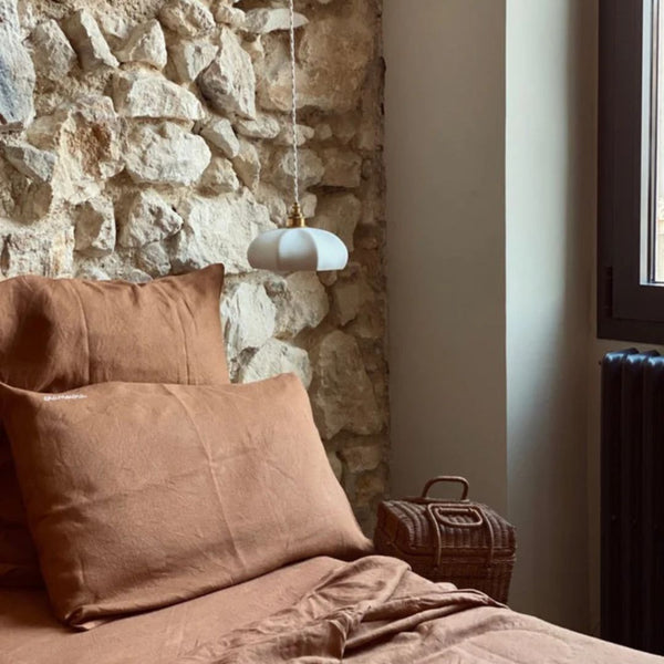 ⁠Suspension Maria porcelaine biscuit - Enamoura