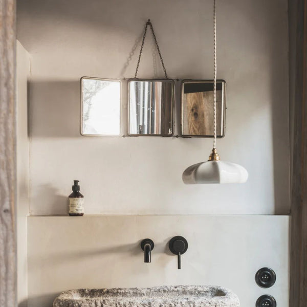 ⁠Suspension Maria porcelaine émaillée - Enamoura