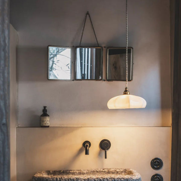 ⁠Suspension Maria porcelaine émaillée - Enamoura