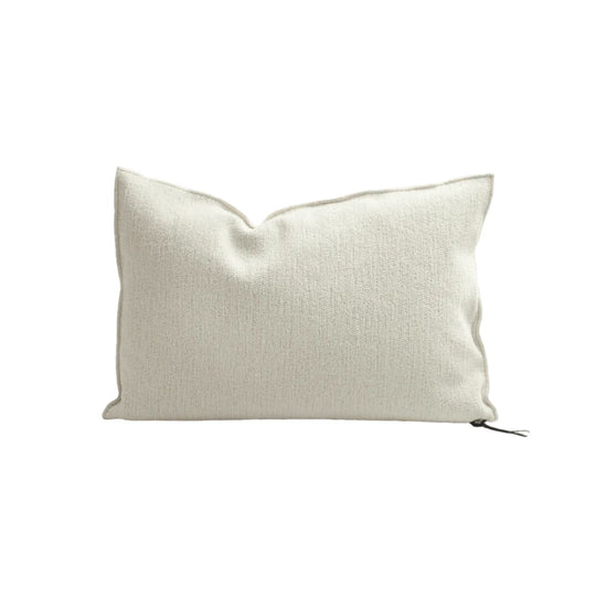 Coussin 50x70cm Tuftée Crème avec motifs texturés Maison de Vacances