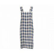 Japanese Apron - Delft Blue Vintage Gingham - Vacation Home