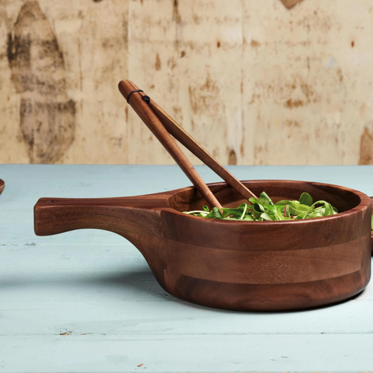 Accessoire de cuisine en acacia massif, pince manuelle ergonomique collection Wood ASA
