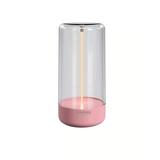 Lampe Pulse rose Sompex avec filament LED flottant et base en plastique haut de gamme