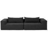 Coussins inclus canapé d'extérieur Slow Family 50x110 et 63cm diamètre