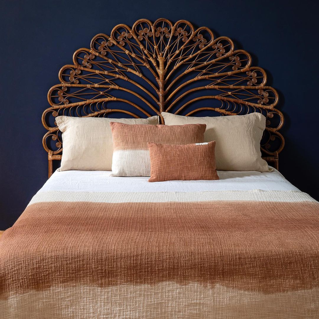 Coussin Talc 40x60cm en Coton Tie&Dye Biscuit - Bed and Philosophy