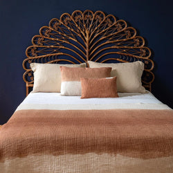 Plaid Tandem en Coton 140x200cm Tie&Dye Biscuit - Bed and Philosophy