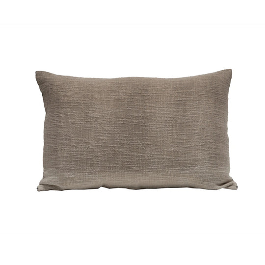 Coussin Talc gris ciment 40x60cm motif tie-dye coton Bed and Philosophy vue de face