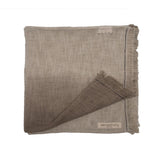 Plaid Tandem tie and dye ciment en coton 140x200cm Bed and Philosophy