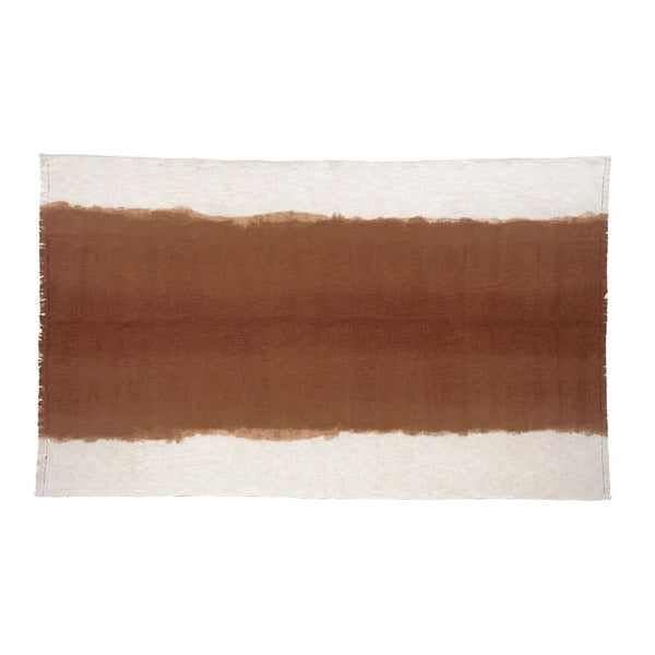 Plaid Tandem en Coton 140x200cm Tie&Dye Biscuit - Bed and Philosophy - Maison Archibald