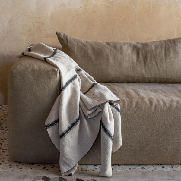 Plaid Uki Laine et Lin 200x100 cm - Bed and Philosophy - Maison Archibald