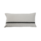Coussin Umi Bed and Philosophy laine lin beige 60x30 cm vue de face