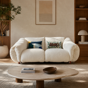 ZA:ZA Max 2 Seater Viero Fabric & Orange Frame