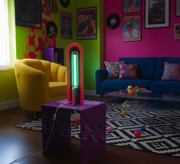 Lampe à poser, Andy, rose sunset, L.17cm, H.59,5cm - Elements lighting - Maison Archibald