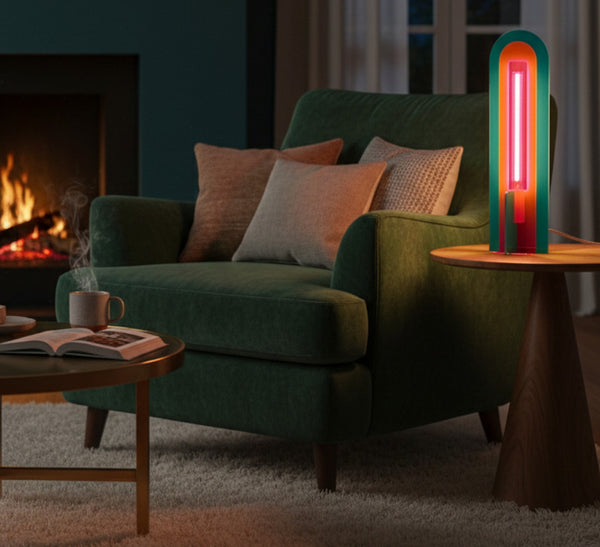 Lampe à poser, Andy, rose sunset, L.17cm, H.59,5cm - Elements lighting - Maison Archibald