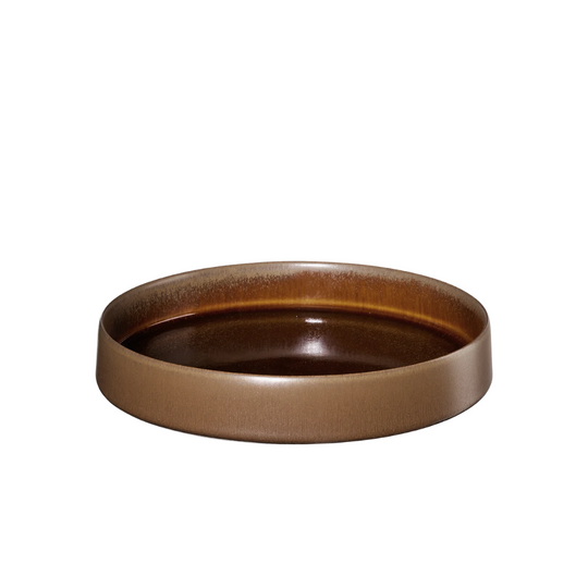 Assiette plate gourmet Gobi couleur naturelle et minérale Asa Sélection