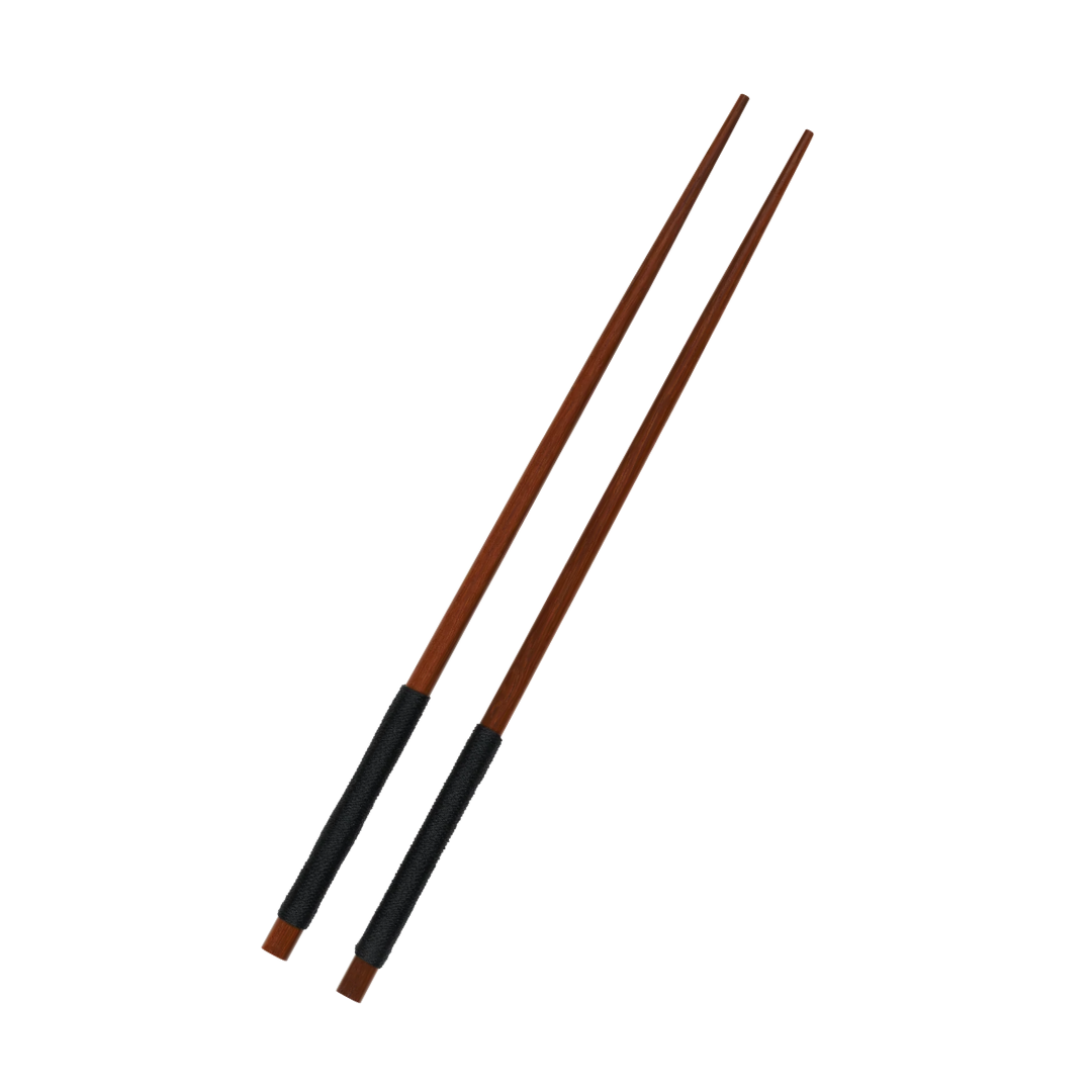 Lot de 2 paires de baguettes Wood Asa Sélection en bois avec poignée nylon noir, design minimaliste