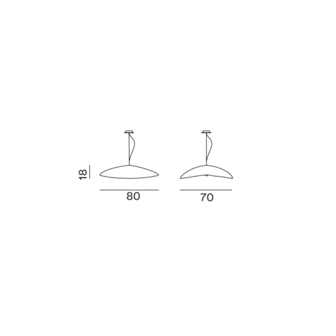 Luminaire suspension industriel-chic Silver 95 Gervasoni aluminium brossé minimaliste