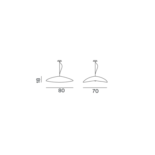 Luminaire suspension industriel-chic Silver 95 Gervasoni aluminium brossé minimaliste