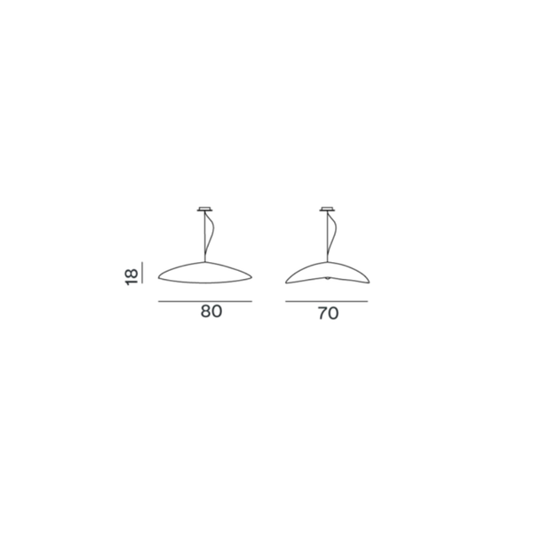 Suspension Silver 95 - 80cm - Gervasoni - Maison Archibald