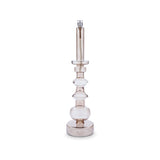 Lampe à huile Chandelier Champagne format L Peri Living en verre champagne avec détails laiton