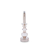 Lampe à huile Chandelier Champagne M Peri Living avec structure laiton et verre champagne