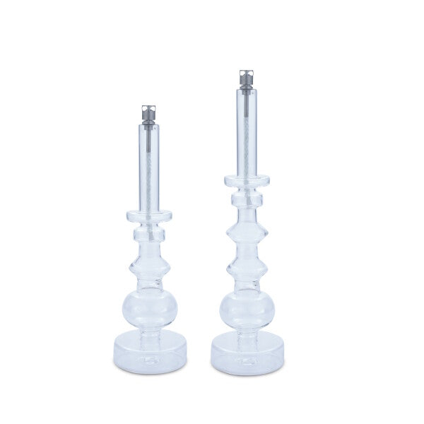 Oil Lamp Clear Chandelier M - Chrome - Peri Living - 2