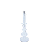 Lampe à huile Chandelier transparent M avec détails chrome Peri Living design épuré