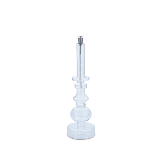 Lampe à huile Chandelier transparent M avec détails chrome Peri Living design épuré