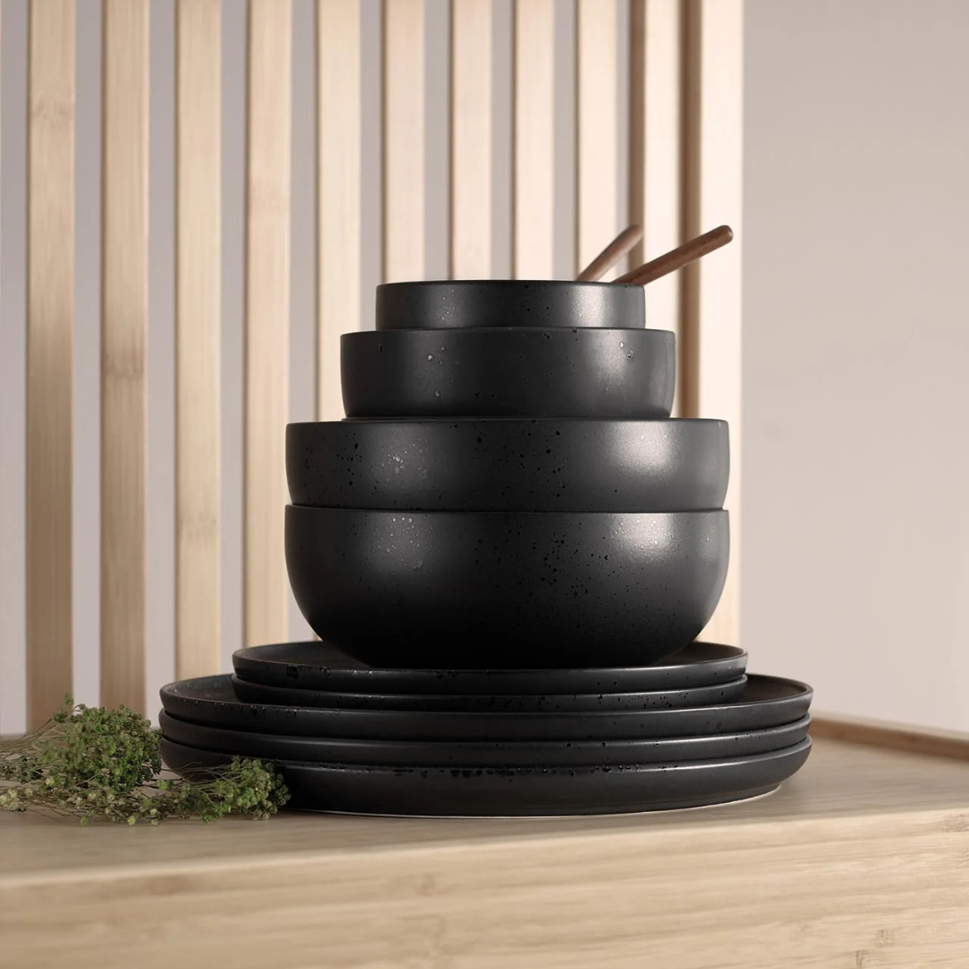 Saladier noir mat 27.5cm art de la table Asa Sélection collection Coppa Kuro
