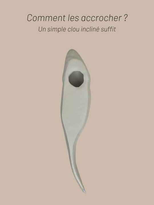 Objet décoratif céramique daurade fabrication française Monochromic