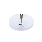 Lampe à huile Galet M en laiton transparent Peri Living avec mèche fibre de verre