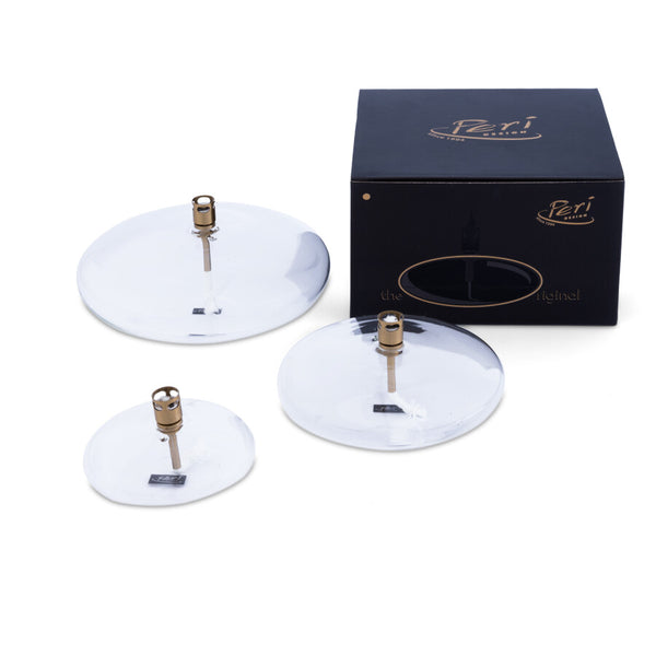 Lampe à huile Galet L - Laiton Transparent - Peri Living - 2