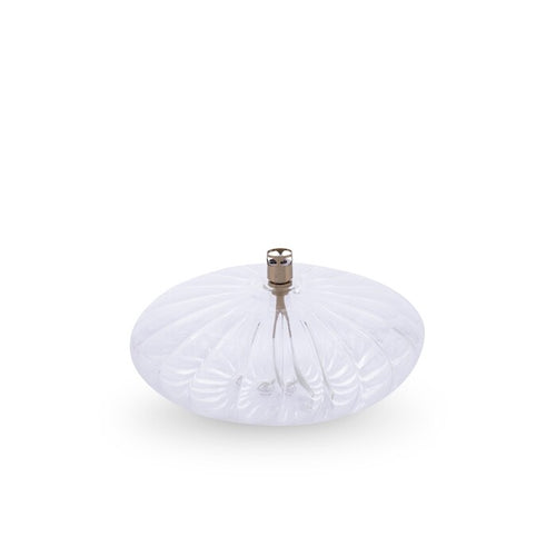 Oil Lamp Chiseled Pebble L - Transparent Brass - Peri Living