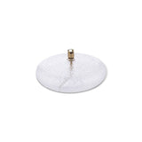 Lampe à huile Galet martelé L Peri Living en verre martelé transparent avec monture en laiton, format 18x9 cm