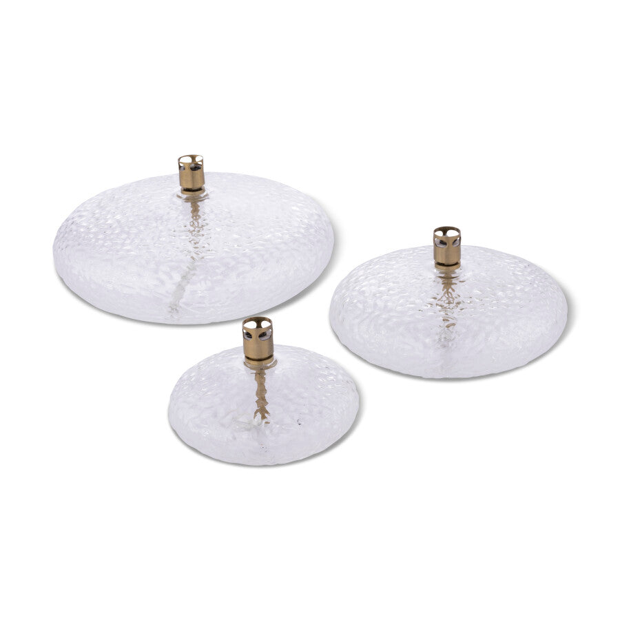 Petite lampe à huile design compact laiton doré format Ø10cm pour décoration intérieur haut de gamme