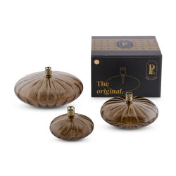 Lampe à huile Galet ciselé M - Laiton Champagne - Peri Living