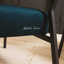 Fauteuil Babylone Blue Babel Brune – Fauteuil design contemporain et raffiné – Maison Archibald