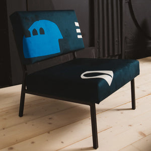 Fauteuil Babylone Blue Babel Brune – Fauteuil design contemporain et raffiné – Maison Archibald