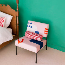 Fauteuil Babylone Pink Babel Brune – Fauteuil design contemporain et élégant – Maison Archibald