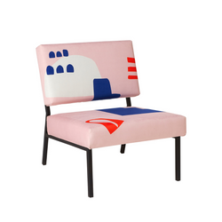 Fauteuil Babylone Pink Babel Brune – Fauteuil design contemporain et élégant – Maison Archibald