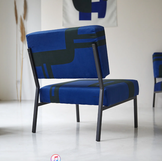 Fauteuil Barbican artisanal Babel Brune style vintage écoresponsable