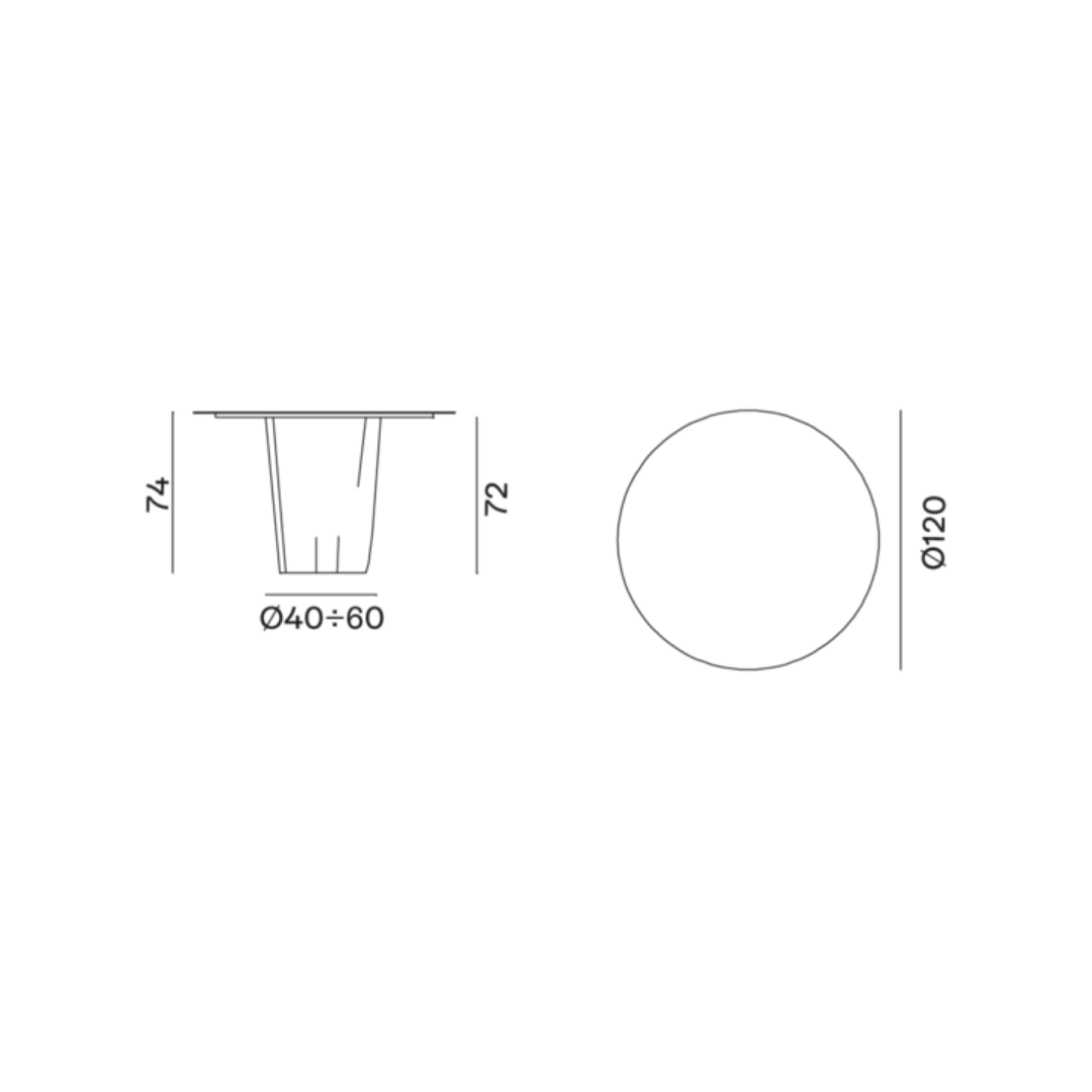 Table Brick - Gervasoni - 4 tailles