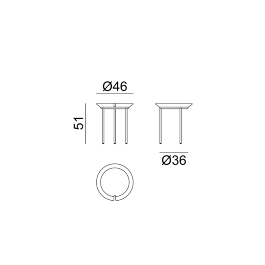 Table basse Brise Gervasoni tubulaire acier inoxydable modulable