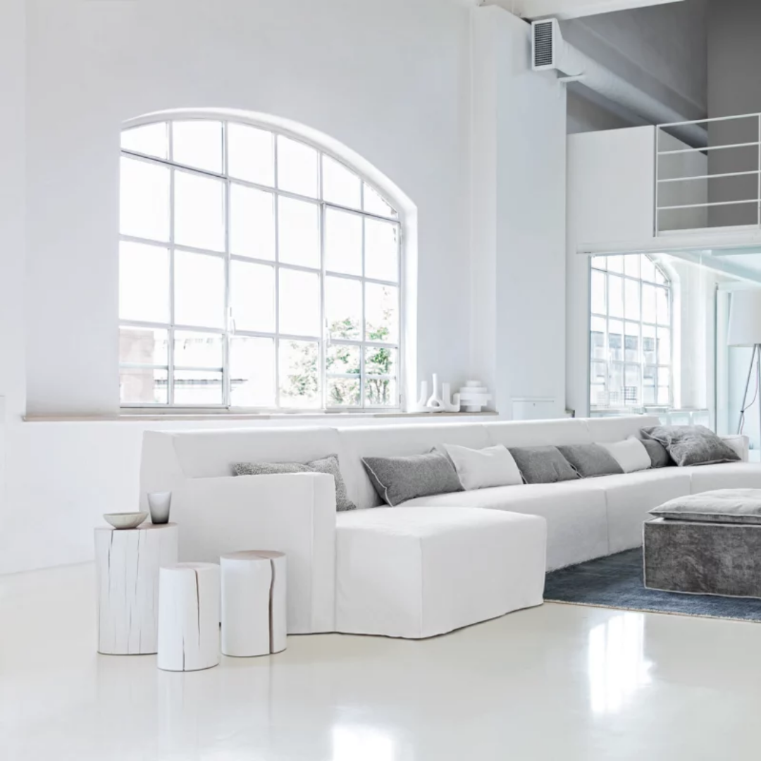 Table basse Log Blanche Gervasoni