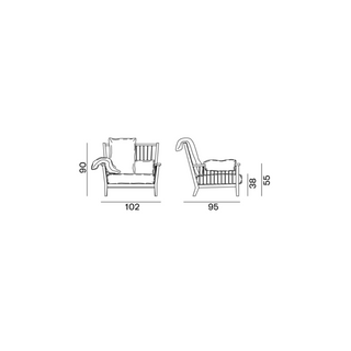 Fauteuil Gray 07 Gervasoni designer italien noyer américain finitions artisanales